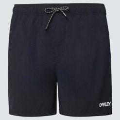 Krótkie Spodenki Męskie Oakley Beach Volley 16. Czarne szorty męskie Oakley, bez wzorów, sportowe. Za 141.99 zł.