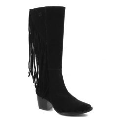 Czarne Kozaki Maciejka Eleganckie Skórzane Buty Damskie. Czarne kozaki damskie Maciejka, na lato, bez wzorów, bez obcasa, na obcasie, bez zapięcia. Za 339.00 zł.