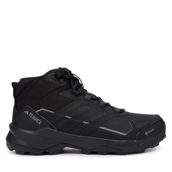 Trekkingi adidas. Brązowe buty zimowe męskie Adidas, bez wzorów, bez obcasa, bez zapięcia. Za 299.99 zł.