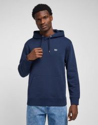 LEE PLAIN HOODIE MĘSKA BLUZA Z KAPTUREM NIEROZPINANA NAVY L80YFW35 112333648. Niebieskie bluzy męskie Lee, l, bez wzorów, z kapturem. Za 199.99 zł.