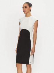 Calvin Klein Sukienka koktajlowa K20K207899 Czarny Slim Fit. Czarne sukienki damskie Calvin Klein, bez wzorów, z syntetyku, wizytowe, bez kołnierzyka, bez ramiączek. Za 399.99 zł.