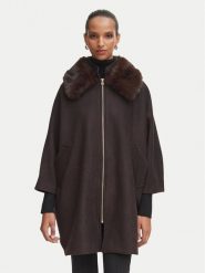 Rinascimento Płaszcz przejściowy CFC0130344003 Brązowy ciemny Oversize. Brązowe płaszcze damskie Rinascimento, xl, bez wzorów, z syntetyku, bez kołnierzyka, bez kaptura. Za 1,149.00 zł.