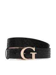 Guess Pasek Damski BW9503 P6430 Czarny. Czarne paski damskie Guess, z aplikacjami, ze skóry. Za 234.99 zł.