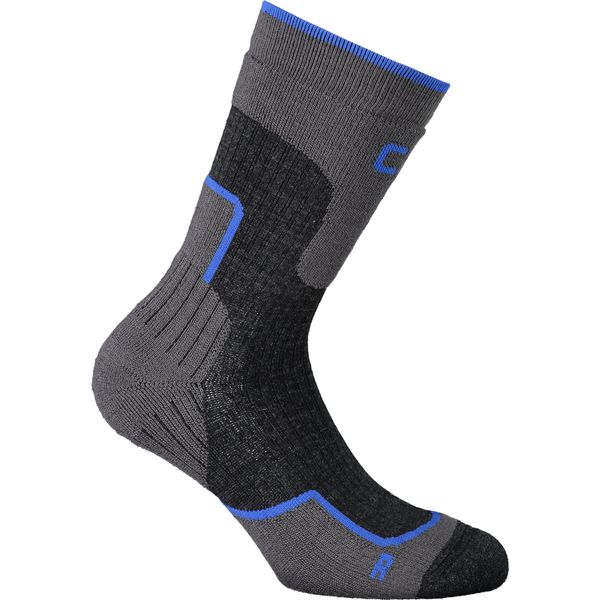 Skarpety trekkingowe CMP WOOL MID. Niebieskie skarpetki damskie CMP, bez wzorów, z elastanu. Za 55.99 zł.
