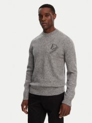 Dolce&Gabbana Sweter GXX02Z JFMIM Szary Regular Fit. Szare swetry męskie Dolce&Gabbana, m, bez wzorów, z syntetyku, bez kołnierzyka, bez ramiączek. Za 4,269.00 zł.