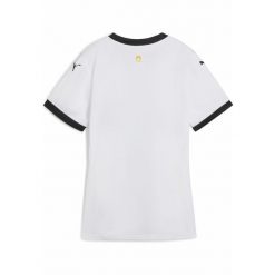 Damska koszulka domowa Parma Calcio 24/25 PUMA White Black. Białe bluzki damskie Puma, l, bez wzorów, sportowe, bez kołnierzyka, bez ramiączek. Za 379.00 zł.