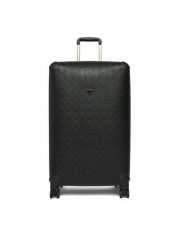 Guess Walizka duża Wilder Travel TWDP74 52988 Czarny. Czarne walizki męskie Guess, z aplikacjami, ze skóry, duże. Za 1,035.99 zł.