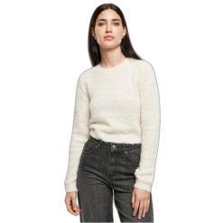 Damski krótki sweter Urban Classics Feather GT. Białe swetry nierozpinane damskie Urban Classics, na zimę, bez wzorów, bez kołnierzyka, bez ramiączek. Za 198.50 zł.