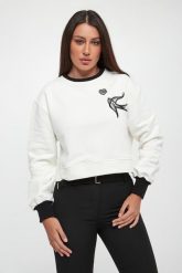 Bluza damska z logo Mandorlato PINKO. Bluzy damskie Pinko, m, bez wzorów, bez ramiączek, bez kaptura. W wyprzedaży za 485.40 zł.