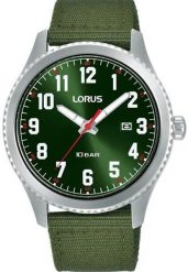 Zegarek męski Lorus RH997RX9 zielony. Zielone zegarki męskie Lorus, bez wzorów. Za 269.00 zł.
