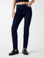 Guess Jeans Jeansy 180063 Niebieski Skinny Fit. Niebieskie jeansy damskie Guess Jeans, z aplikacjami, z jeansu. Za 349.99 zł.