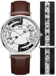 Zegarek Daniel Wellington Unisex Stalowy (40 mm) (DW00100735). Szare zegarki damskie Daniel Wellington, bez wzorów, ze stali. Za 407.44 zł.