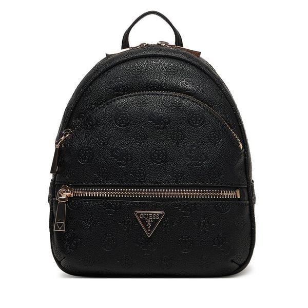 Plecak Guess. Czarne plecaki damskie Guess, z aplikacjami. Za 388.99 zł.