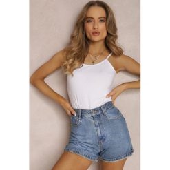 Biały Top Bawełniany Palike. Białe topy damskie Renee, l, bez wzorów, z bawełny, bez kołnierzyka, bez ramiączek. Za 14.99 zł.