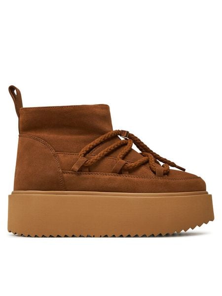 Inuikii Śniegowce Classic Low Platform 75204-004 Brązowy. Brązowe śniegowce damskie Inuikii, ze skóry, bez zapięcia. Za 1,079.00 zł.