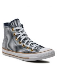 Converse Trampki Chuck Taylor All Star Herringbone Stripe A07232C Niebieski. Niebieskie trampki i tenisówki damskie Converse, bez wzorów, z materiału, bez zapięcia. Za 229.99 zł.