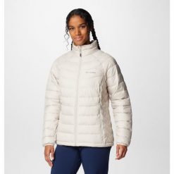 Kurtka Kobieta Columbia Powder Lite II beżowy. Białe kurtki sportowe damskie Columbia, bez wzorów, z puchu, bez ramiączek, bez kaptura, trekkingowe. Za 507.80 zł.