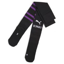 Męskie skarpety FC St. Pauli z grafiką PUMA Black White. Białe skarpety męskie Puma, bez wzorów. Za 96.78 zł.