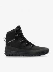 Buty turystyczne damskie Vivobarefoot Tracker Textile AT. Czarne obuwie trekkingowe damskie Vivobarefoot, z materiału, przed kostkę, bez zapięcia. Za 945.99 zł.