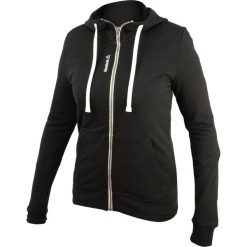 Bluza z kapturem Reebok Fitness El French Terry, Kobiety. Czarne bluzy damskie Reebok, xl, bez wzorów, z elastanu, sportowe, bez ramiączek, z kapturem. Za 290.00 zł.