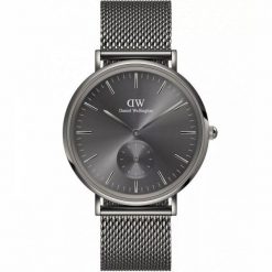 Zegarek męski Daniel Wellington Classic Multi-Eye Mesh Graphite 40mm. Szare zegarki męskie Daniel Wellington, bez wzorów, z meshu. Za 930.00 zł.