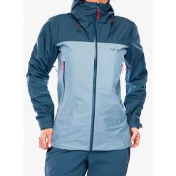 Kurtka z membraną damska Rab Arc Eco Jacket. Zielone kurtki sportowe damskie RAB, bez wzorów, bez ramiączek, bez kaptura, trekkingowe. Za 860.99 zł.