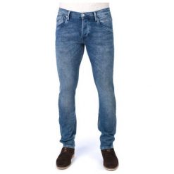 Pepe Jeans jeansy męskie Track 30/34 niebieski. Niebieskie jeansy męskie Pepe Jeans, z jeansu. W wyprzedaży za 203.00 zł.
