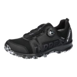 Buty sportowe adidas Terrex Agravic Boa Rain wodoodporne czarne. Czarne obuwie trekkingowe damskie Adidas, z gumy, bez zapięcia. Za 395.25 zł.