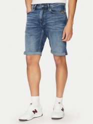 G-Star Raw Szorty jeansowe Mosa D24430-C052 C606 Niebieski Regular Fit. Niebieskie szorty męskie G-Star, bez wzorów, z bawełny, retro. Za 255.99 zł.