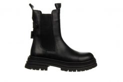 Botki Bayla-161 205 4006 01 Black 161654, Czarny, Skóra naturalna - 38. Czarne botki damskie Bayla, na zimę, bez wzorów, z gumy, eleganckie, z okrągłym noskiem, za kostkę, bez obcasa, bez zapięcia. W wyprzedaży za 299.00 zł.