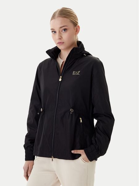 EA7 Emporio Armani Kurtka przejściowa 7W000471 AF12454 UC001 Czarny Regular Fit. Czarne kurtki damskie EA7 Emporio Armani, xl, bez wzorów, z syntetyku, bez kaptura. Za 849.99 zł.