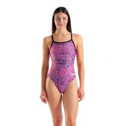 Strój Kąpielowy Damski Arena Snakeskin Swimsuit Challengeback. Czarne stroje kąpielowe damskie ARENA, m, bez wzorów, z materiału. Za 259.00 zł.