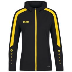 Damska bluza dresowa z kapturem Jako Power. Czarne bluzy damskie Jako, bez wzorów, z dresówki, bez ramiączek, z kapturem. Za 320.50 zł.