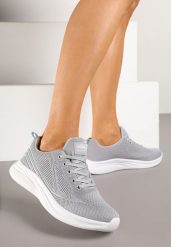 Szaro-Niebieskie Buty Sportowe Sneakersy Zdobione Efektem Ombre Banelissa. Szare obuwie sportowe damskie Renee, z aplikacjami, bez zapięcia, na fitness i siłownię. Za 99.99 zł.