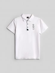 4F Koszulka polo regular męska - biała XXL. Białe koszulki sportowe męskie 4F, m, bez wzorów, z bawełny, bez ramiączek, tenisowe. Za 129.99 zł.