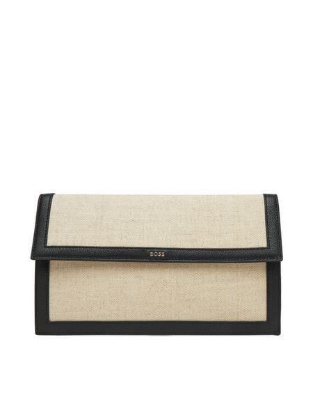 BOSS Portfel Alyce Flat Pouch CV 50542077 Beżowy. Brązowe portfele damskie Boss, z materiału. Za 389.99 zł.