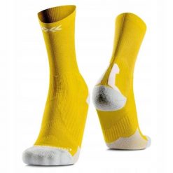 Skarpety unisex X-Socks Bike Perform Crew Flash Yellow Y012. Żółte skarpetki damskie X-Socks, bez wzorów. Za 119.99 zł.