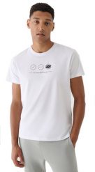 Męska koszulka bawełniana 4F M2481 casualowy T-SHIRT sportowy R. XL. Koszulki sportowe męskie 4F, m, bez wzorów, z bawełny, bez ramiączek. Za 37.29 zł.