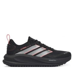 Buty do biegania adidas. Czarne obuwie sportowe damskie Adidas, bez wzorów, bez zapięcia, do biegania. Za 529.99 zł.