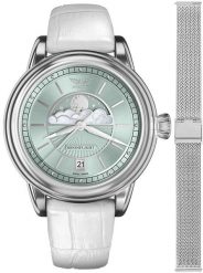 Zegarek damski Aviator V.1.33.0.261.4.WM-SET srebrny. Szare zegarki damskie AVIATOR, srebrne. Za 3,116.57 zł.