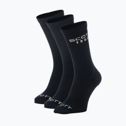 Skarpety SCOTT Retro Casual Crew 3. Niebieskie skarpetki damskie Scott, bez wzorów, z bawełny. Za 62.99 zł.