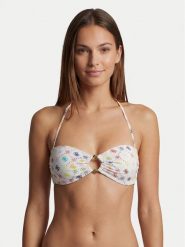 Guess Góra od bikini E6GJ38 MC04R Biały. Białe bikini Guess, z aplikacjami, z syntetyku. Za 349.99 zł.