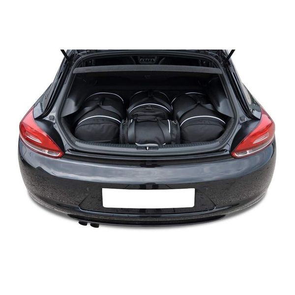 Torby Do Bagażnika Vw Scirocco 2008-2017 4Szt Kjust. Czarne torby podróżne damskie KJUST, bez wzorów. Za 1,151.00 zł.