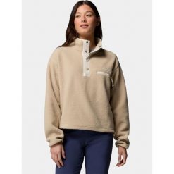 Sweter Damski Columbia Helvetia II Cropped. Brązowe swetry nierozpinane damskie Columbia, bez wzorów, sportowe, bez kołnierzyka, bez ramiączek. Za 299.00 zł.
