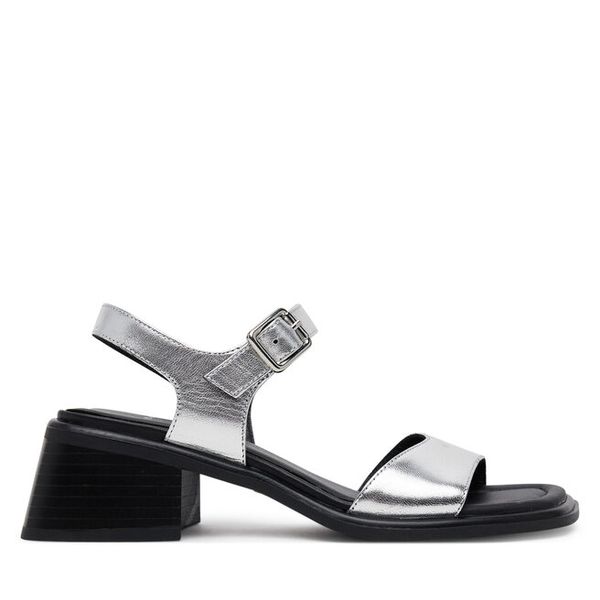 Sandały Vagabond Shoemakers. Szare sandały damskie Vagabond Shoemakers, bez wzorów, bez obcasa, na słupku, bez zapięcia. Za 279.99 zł.