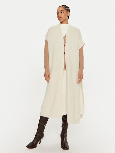 Dixie Kardigan M277K007A Biały Relaxed Fit. Białe kardigany damskie Dixie, m, bez wzorów, z syntetyku, bez kołnierzyka. Za 319.99 zł.