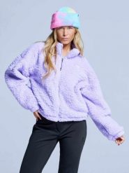 Kurtka Fluffy - Damska - Cztery pory roku - Miś - Liliowa. Fioletowe kurtki sportowe damskie POEDERBAAS, l, bez wzorów, z materiału, bez ramiączek, bez kaptura, narciarskie. Za 199.42 zł.