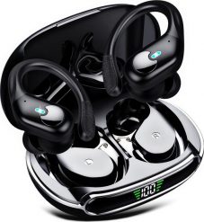 SŁUCHAWKI BEZPRZEWODOWE BLUETOOTH DOKANAŁOWE SPORTOWE GŁOŚNE + POWERBANK. Słuchawki bezprzewodowe JG Smart. Za 129.99 zł.