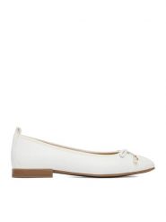 Lasocki Baleriny CEO-RST-ROMI-04 Biały. Białe balerinki damskie Lasocki, bez wzorów, ze skóry, bez obcasa, bez zapięcia. Za 169.99 zł.
