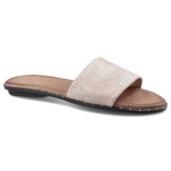 Różowe Klapki Carinii Modne Damskie Obuwie Letnie. Czerwone klapki damskie Carinii, na lato, bez wzorów, eleganckie, bez obcasa, bez zapięcia. Za 129.00 zł.
